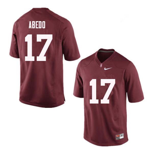 Men Stanford Cardinal #17 Paulson Abedo College Football Jerseys Sale-Red - Click Image to Close